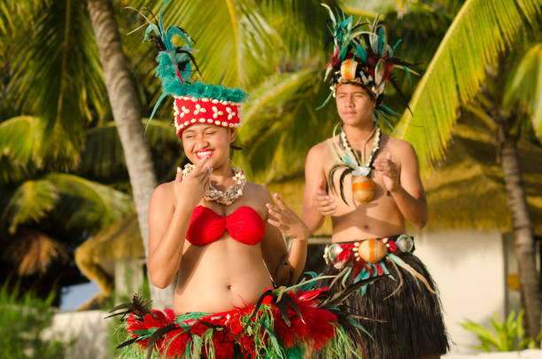 istock Young Polynesian Pacific Island Tahitian Dancers Couple 656845610