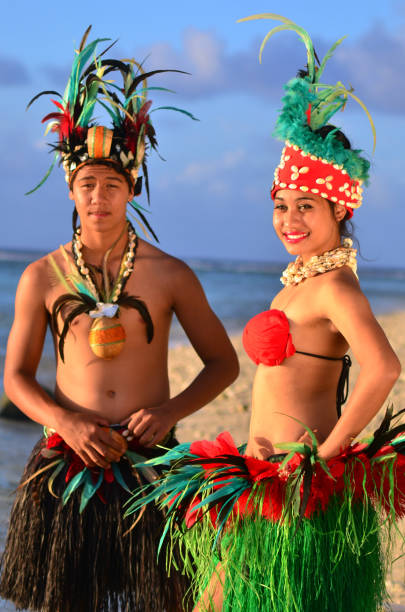 istock Young Polynesian Pacific Island Tahitian Dancers Couple 656846708