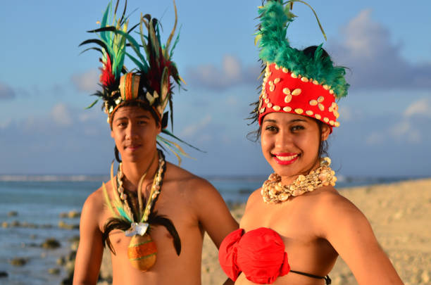 istock Young Polynesian Pacific Island Tahitian Dancers Couple 656849364