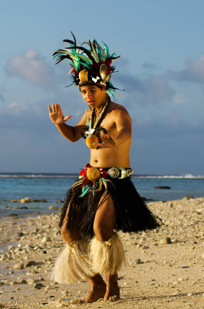 istock Young Polynesian Pacific Island Tahitian Man Dancer 656851452