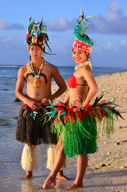 istock Young Polynesian Pacific Island Tahitian Dancers Couple 656851704