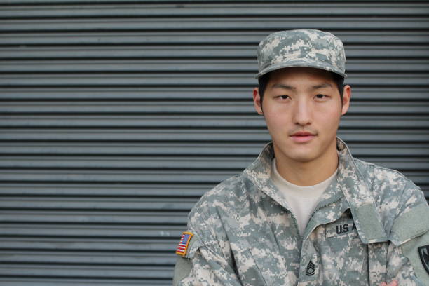 istock Asian Soldier in camouflage uniform 656861226
