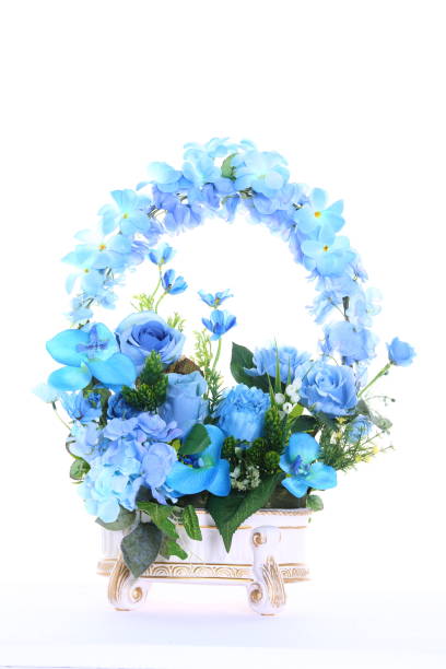 istock Bouquet of Artificial Flower Colorful, white background 656861608