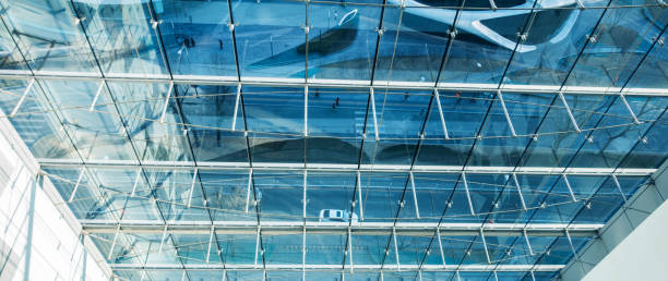 istock Glass walls of modern office building 656876070