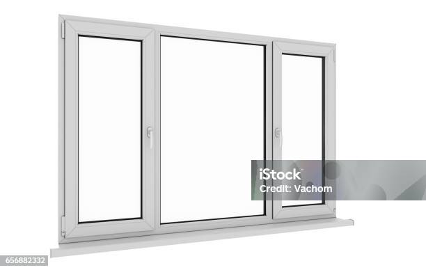 Window Isolated Window Aluminum Window White Window Pvc Window Stock Photo - Download Image Now