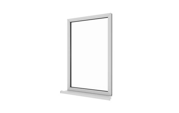 istock Window. Isolated window. Aluminum window. White window. Pvc window. 656882372