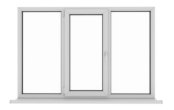 istock Window. Isolated window. Aluminum window. White window. Pvc window. 656882630