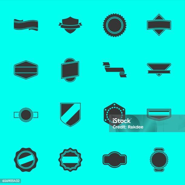 Label Icons Stock Illustration - Download Image Now - Shape, Badge, Logo