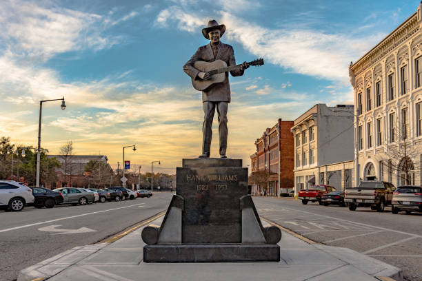 estatua de hank williams - country park fotografías e imágenes de stock