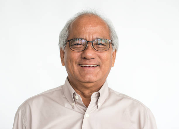 istock Mature guy wearing glasses studio portrait 656912954