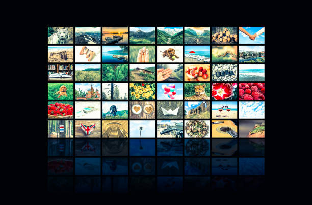 istock Screens forming a big multimedia broadcast video wall 656922270