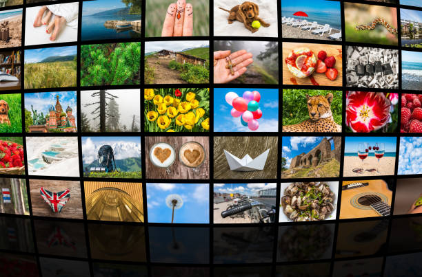 istock Screens forming a big multimedia broadcast video wall 656922362