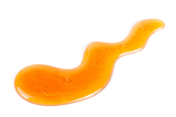 istock Honey stain isolated on a white background 656922864