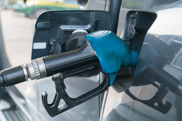 istock Car refueling on a petrol station 656923078