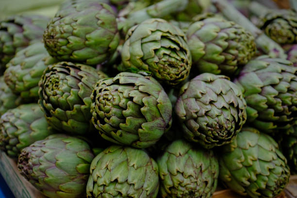 istock Artichokes at the market 656923156