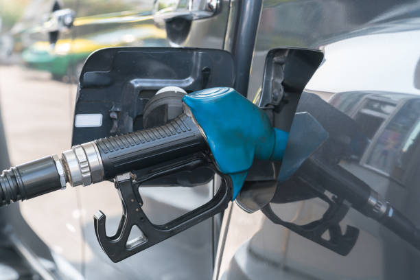 istock Car refueling on a petrol station 656923192