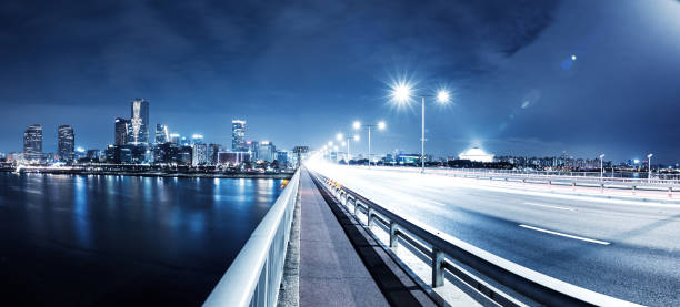 istock traffic on bridge at night in seoul 656923904