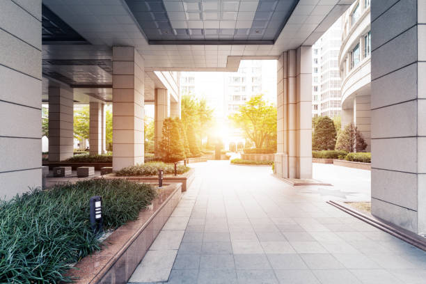 istock entrance of modern building 656932760
