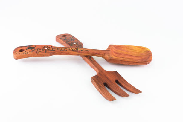 istock Old wooden spoons and stirrers. Isolated 656944346