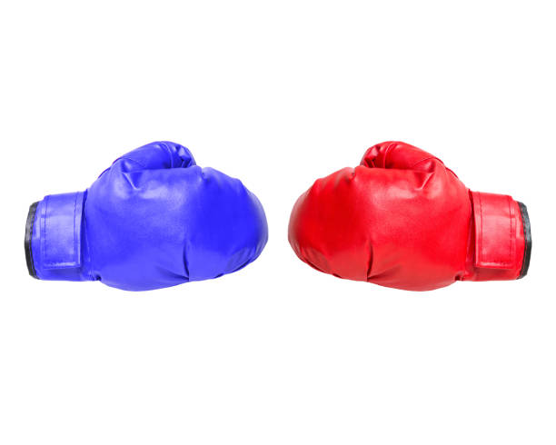 istock red and blue boxing gloves on white 656945078