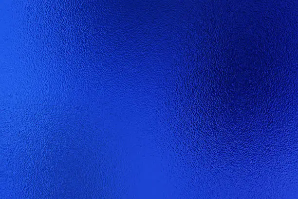 Photo of Blue foil texture background