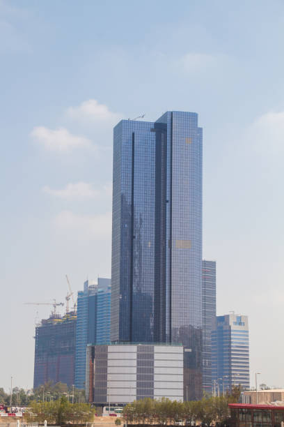 istock Beautiful view from the corniche in abu dhabi  on the skyline with skyscraper 656951324