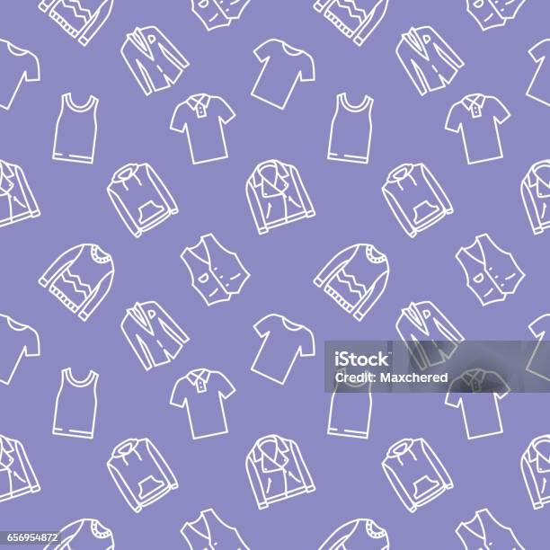 Wear Patterns Vector Top Wear Clothes Seamless Pattern Vector Background Stock Illustration ...