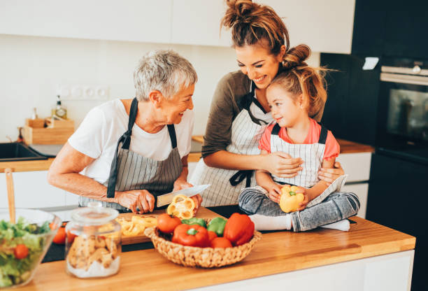 istock Happy family in the kitchen 656957500