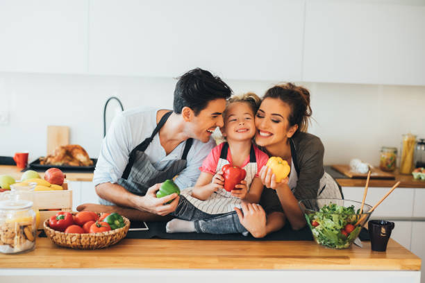 istock Happy family in the kitchen 656957514