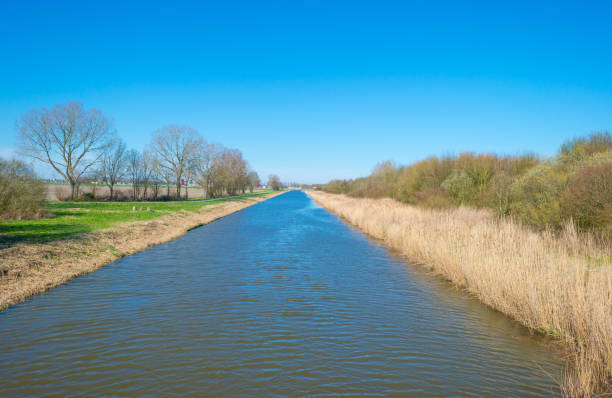 istock Canal through the countryside in spring 656962454