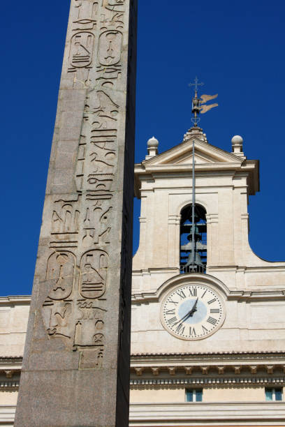 istock Roman Monument at Palazzo Montecitorio is a palace in Rome 656965716