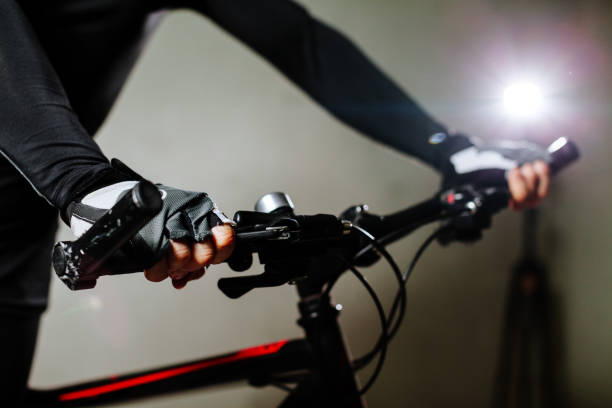 istock cycle man with bike indoors 656968988
