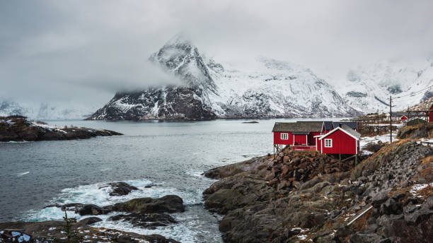 istock Hamnoy village in winter 656971834