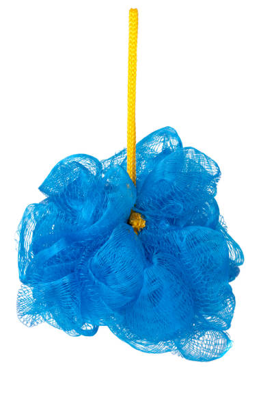 istock blue sponge shower isolated on white background 656971986