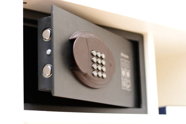 istock Safety box in hotel room 656977130