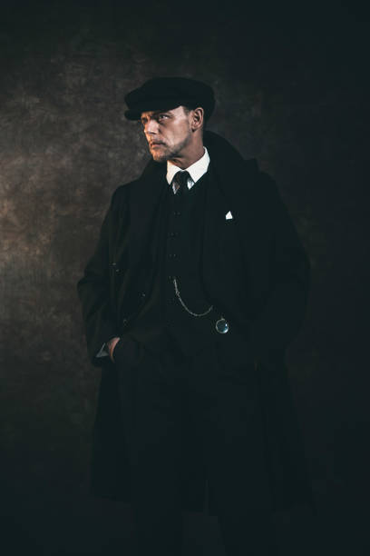 Retro 1920s English Gangster Peaky Blinders Style Stock Photo - Download  Image Now - iStock