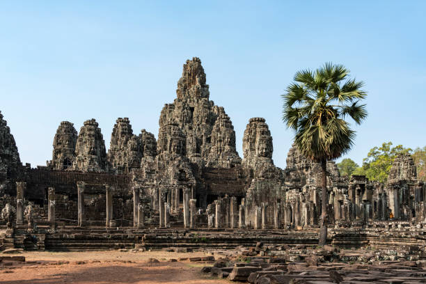 istock Seim Reap Angkor Thom or 'Great City' Faces Bayon style 656987336