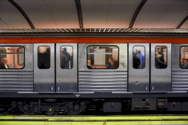 istock Metro train waiting in the station. 656990188