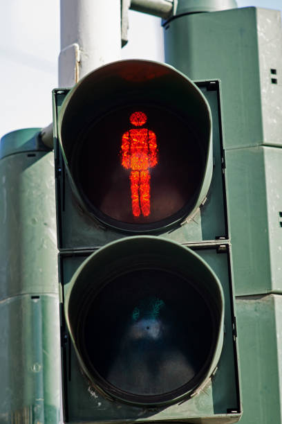 istock Traffic light with the red man sympol. 656991020