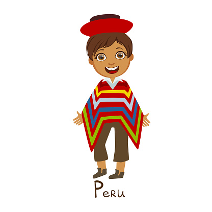 Ilustración de Niño En Perú País Ropa Nacional Usando Poncho Tradicional Para La Nación y más Vectores Libres de Derechos de Adolescente - iStock Ilustración de Niño En Perú País Ropa Nacional Usando Poncho Tradicional Para La Nación y más Vectores Libres de Derechos de Adolescente - iStock