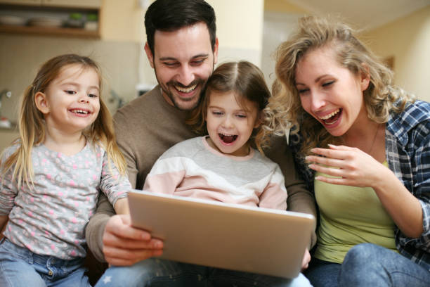 istock Happy family enjoy at home. 657006928
