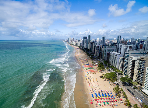 Aerial View of Boa Viagem Beach, Recife, Brazil