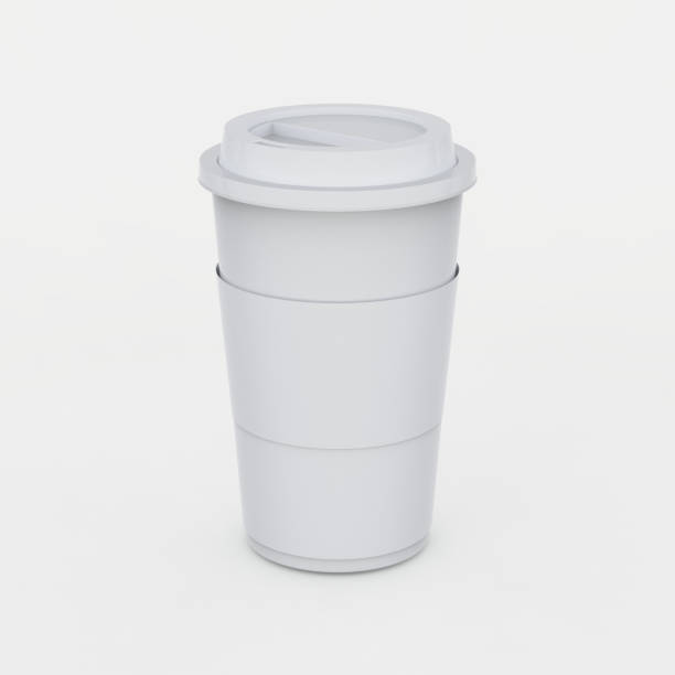 istock White coffee cup mock up on white background with soft shadows and highlights 657019858