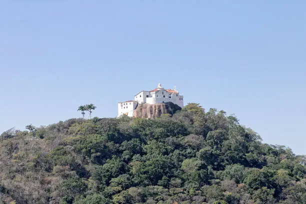 Vila Velha ,Penha Convent on the top of a high mountain ,brasil