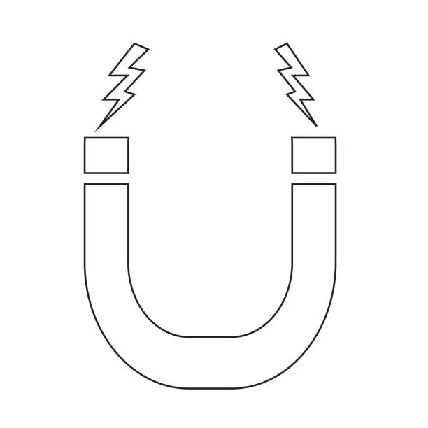 Vector illustration of Magnetic Icon symbol Illustration design