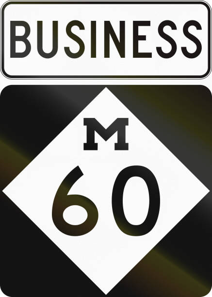 istock Michigan Business Route shield used in the United States 657045736