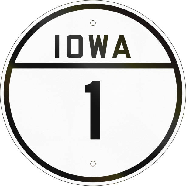 Historic Iowa Route shield from 1926 used in the United States Historic Iowa Route shield from 1926 used in the United States. 1926 stock illustrations