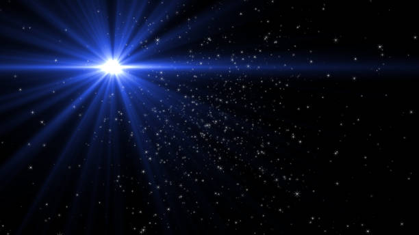 istock Lens flare  light over black background. easy to add overlay or screen filter over Photos 657056840