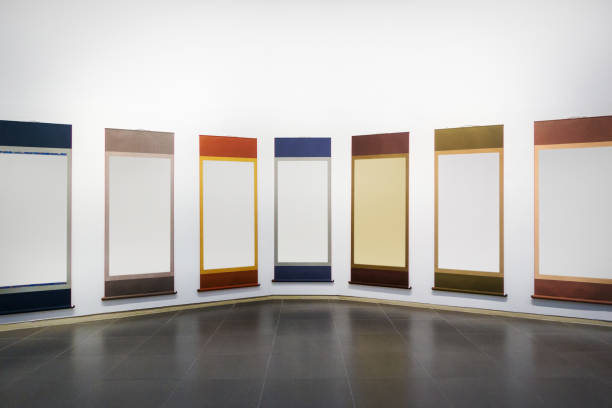 istock colorful and blank frame on white wall in museum 657066330