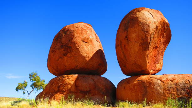 The iconic Australian Devils Marbles